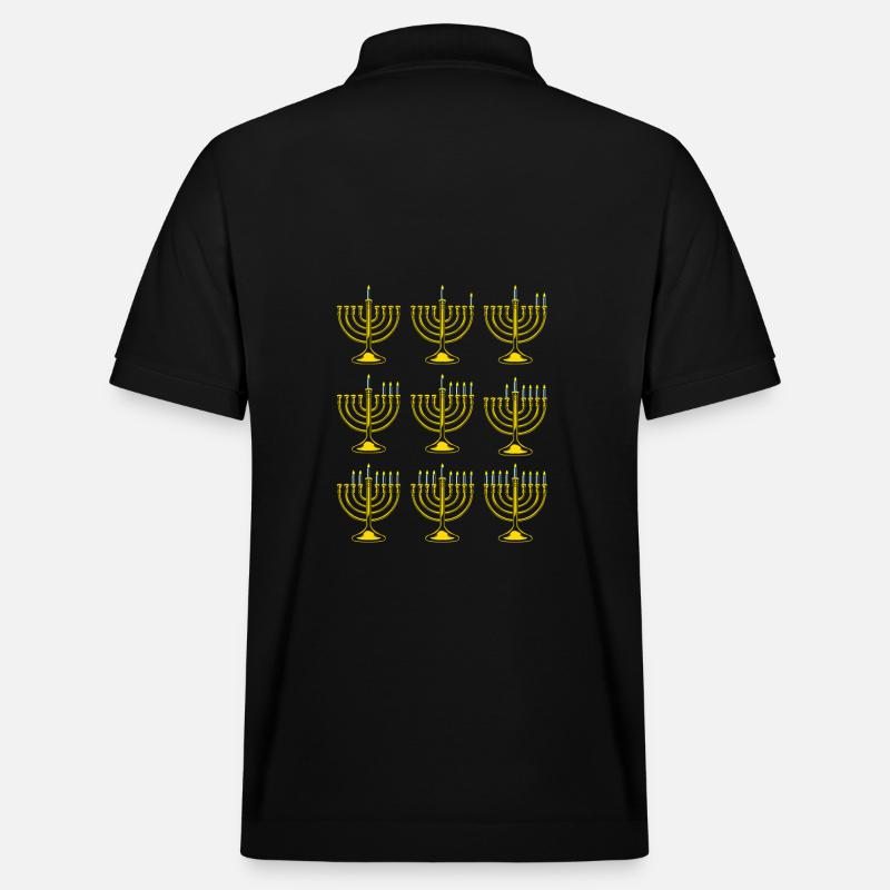 Hanoukka Hanoukka Hanoucca - Polo PREPSTER bio Stanley/Stella Unisexe - noir