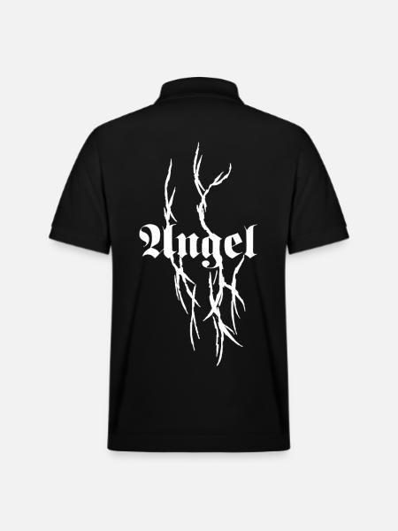 Gothic Thorns Typography - Stanley/Stella Unisex Organic Polo Shirt PREPSTER - black