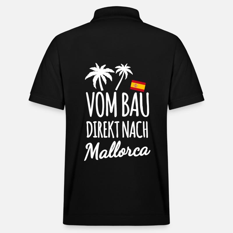 Bauarbeiter in Mallorca - Stanley/Stella Unisex Bio-Poloshirt PREPSTER - Schwarz