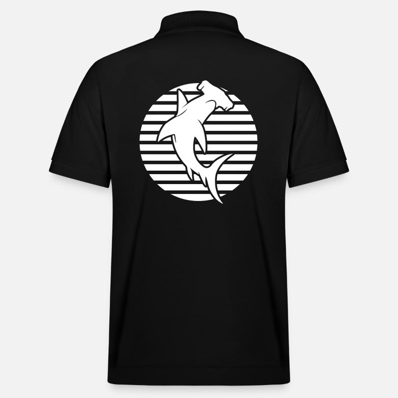 requin-marteau, plongée - Polo PREPSTER bio Stanley/Stella Unisexe - noir