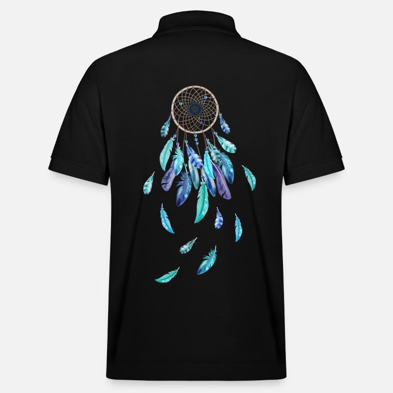 Traumfänger blue dreams - Stanley/Stella Unisex Bio-Poloshirt PREPSTER - Schwarz