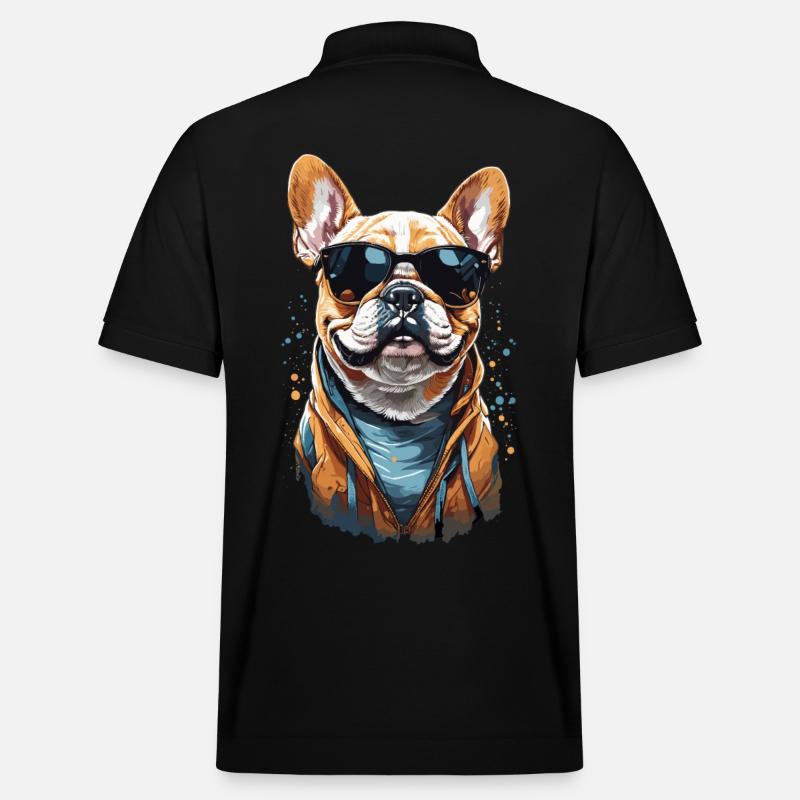 Bouledogue français avec style - Polo PREPSTER bio Stanley/Stella Unisexe - noir