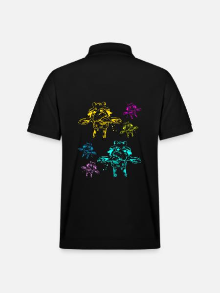 Safari Girafe Girafe - Polo PREPSTER bio Stanley/Stella Unisexe - noir