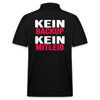 informatik backup nerd coder download gamer - Stanley/Stella Unisex Bio-Poloshirt PREPSTER - Schwarz - Hinten - Andy (188cm)
