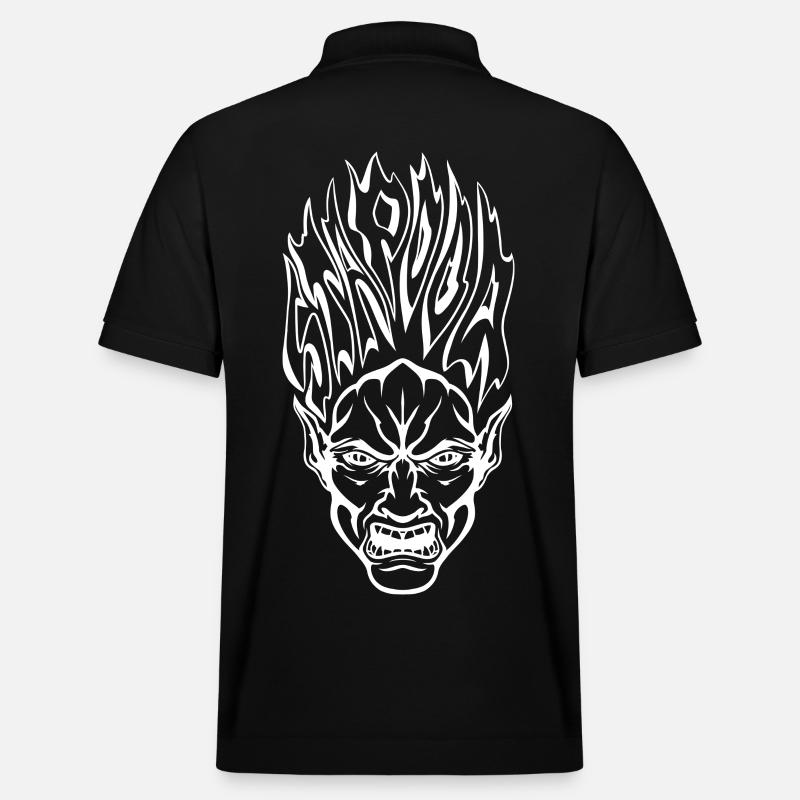 Stapooa demon1 - Stanley/Stella Unisex Organic Polo Shirt PREPSTER - black