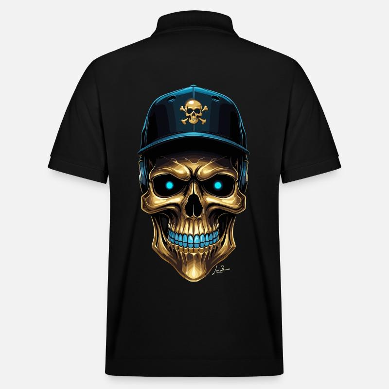 Crâne urbain casquette baseball - Polo PREPSTER bio Stanley/Stella Unisexe - noir