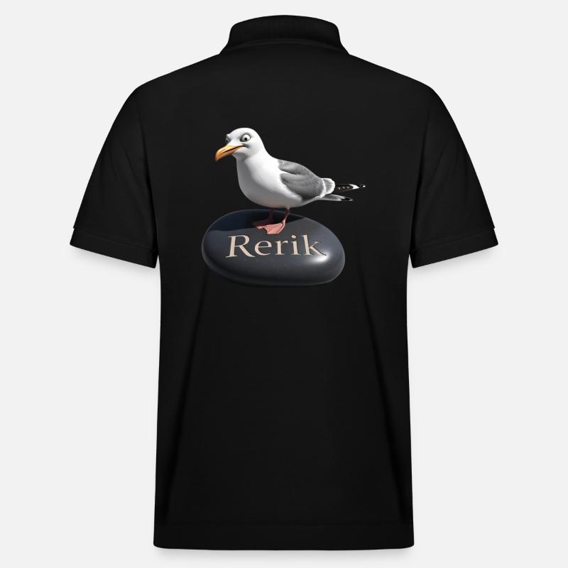 Rerik Ostseebad - Rerik Möwe - Stanley/Stella Unisex Bio-Poloshirt PREPSTER - Schwarz