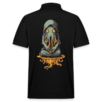 Halloween Tentakel Schleim Monster - Stanley/Stella Unisex Bio-Poloshirt PREPSTER - Schwarz - Hinten - Andy (188cm)