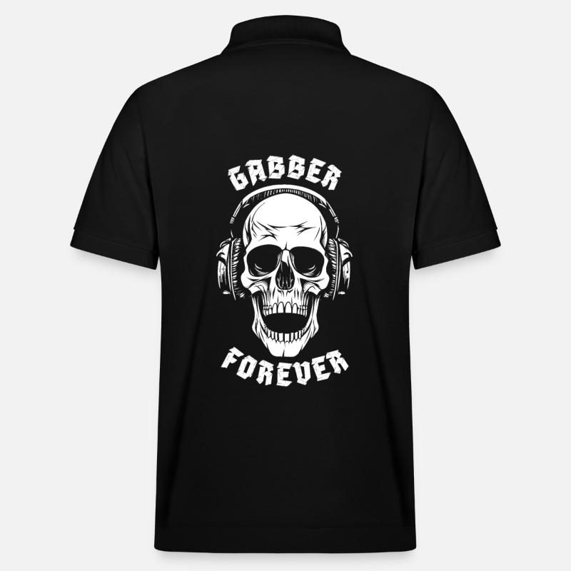 GABBER FOREVER - Polo PREPSTER bio Stanley/Stella Unisexe - noir