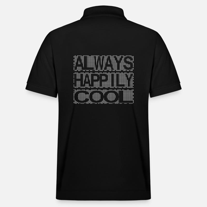 always happily cool - Stanley/Stella Unisex Bio-Poloshirt PREPSTER - Schwarz