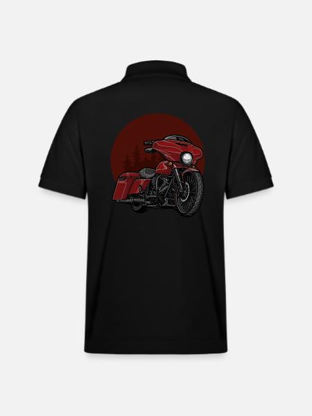 Chopper // Custom // Motorcycle - Stanley/Stella Unisex Organic Polo Shirt PREPSTER - black