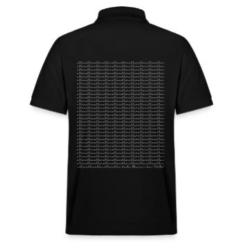 The Very Best Husband in the World Saying - Stanley/Stella Unisex Organic Polo Shirt PREPSTER - black - Back - Andy (188cm)