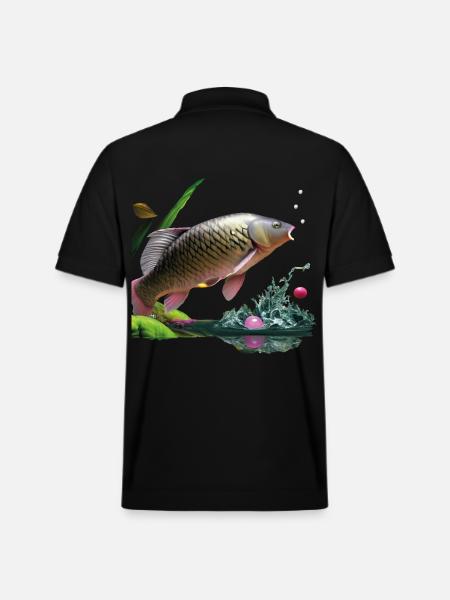 Carp Master - Stanley/Stella Unisex Organic Polo Shirt PREPSTER - black