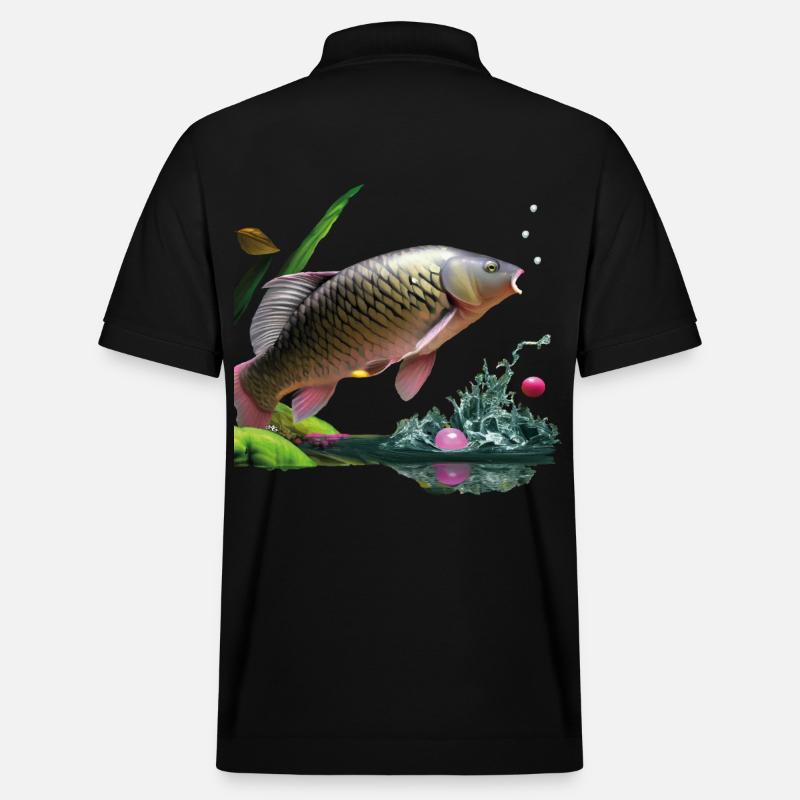 Maître de carpe - Polo PREPSTER bio Stanley/Stella Unisexe - noir