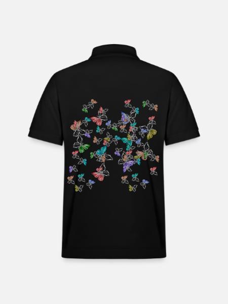 Vlinders, Gevoelens, Emotie, Pijn, Depressie - Stanley/Stella uniseks bio poloshirt PREPSTER - zwart
