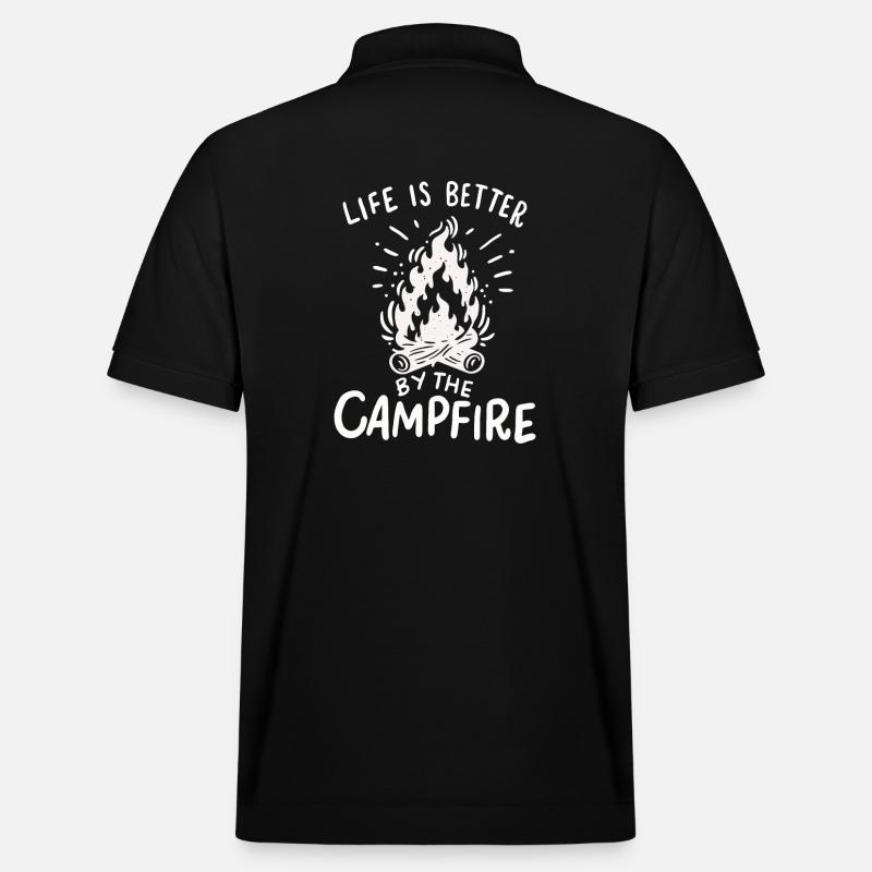 Camping - Stanley/Stella Unisex Bio-Poloshirt PREPSTER - Schwarz