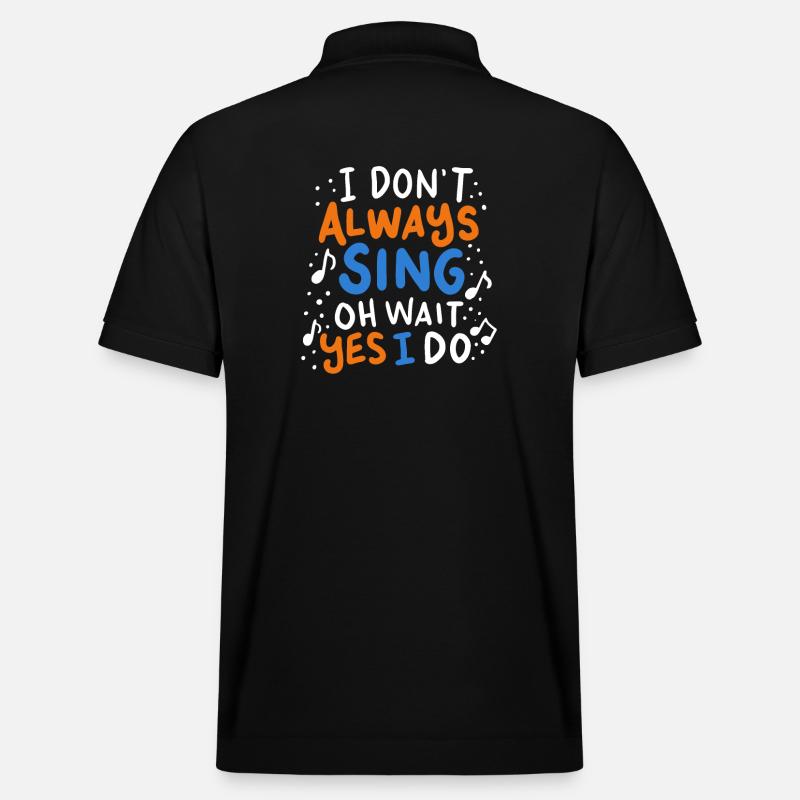 Sänger - Stanley/Stella Unisex Bio-Poloshirt PREPSTER - Schwarz
