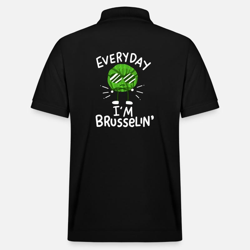 Choux de Bruxelles Vegan Vegan - Polo PREPSTER bio Stanley/Stella Unisexe - noir