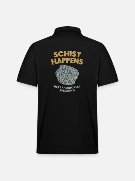 Geology stones geologist saying pun - Stanley/Stella Unisex Organic Polo Shirt PREPSTER - black