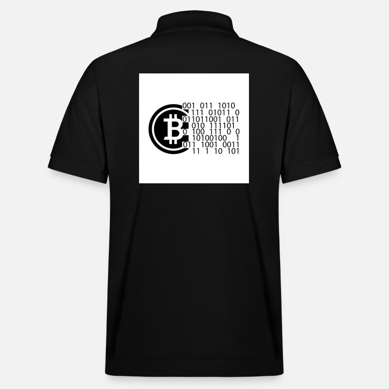 Bitcoin Code - Stanley/Stella Unisex Bio-Poloshirt PREPSTER - Schwarz