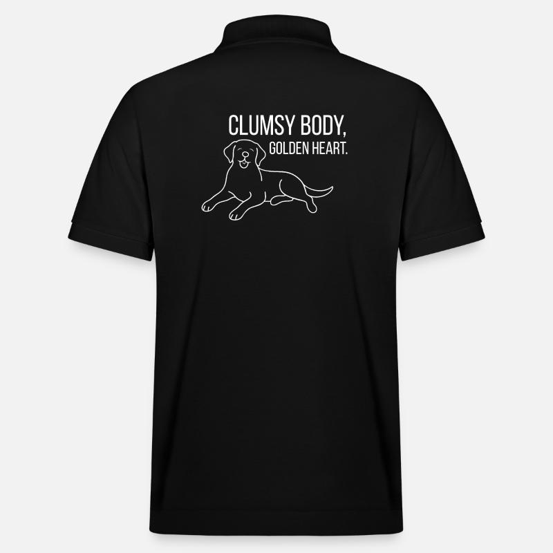 Labrador mit Humor - Stanley/Stella Unisex Bio-Poloshirt PREPSTER - Schwarz