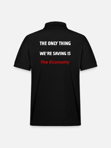 Saving the Economy - Stanley/Stella Unisex Organic Polo Shirt PREPSTER - black