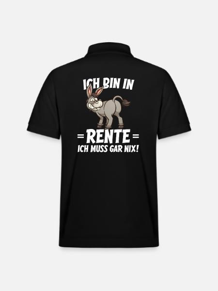 I'm Retired Humor Saying - Stanley/Stella Unisex Organic Polo Shirt PREPSTER - black