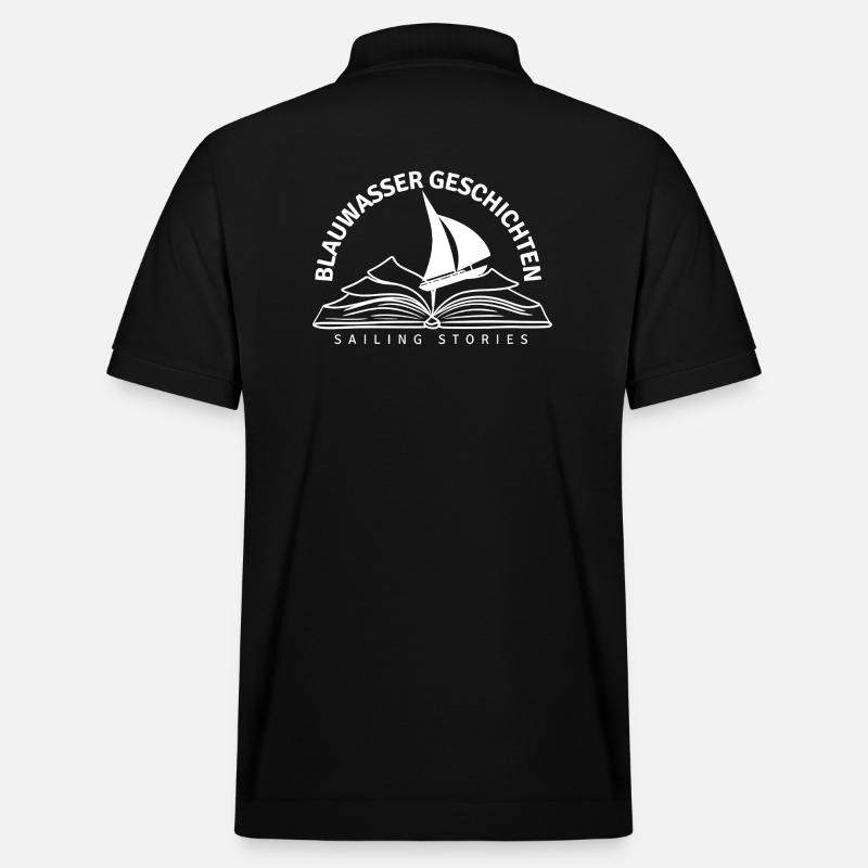 Blue Water Stories Logo - Polo PREPSTER bio Stanley/Stella Unisexe - noir