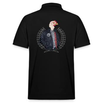 Oldschool Rude Boy - Stanley/Stella Unisex Organic Polo Shirt PREPSTER - black - Back - Andy (188cm)