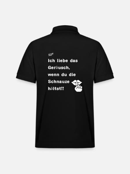 Schnauze halten - Stanley/Stella Unisex Bio-Poloshirt PREPSTER - Schwarz