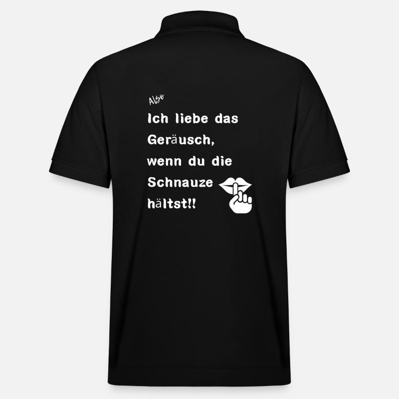 Schnauze halten - Stanley/Stella Unisex Bio-Poloshirt PREPSTER - Schwarz