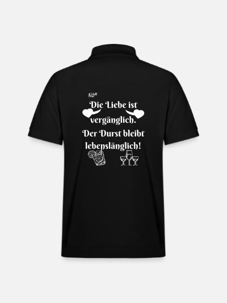 Durst bleibt lebenslänglich. - Stanley/Stella Unisex Bio-Poloshirt PREPSTER - Schwarz