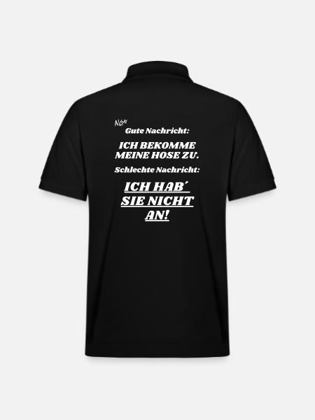 Gute Nachricht - Stanley/Stella Unisex Bio-Poloshirt PREPSTER - Schwarz