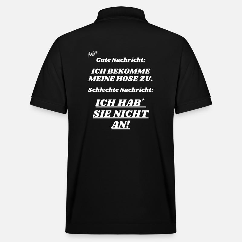 Gute Nachricht - Stanley/Stella Unisex Bio-Poloshirt PREPSTER - Schwarz