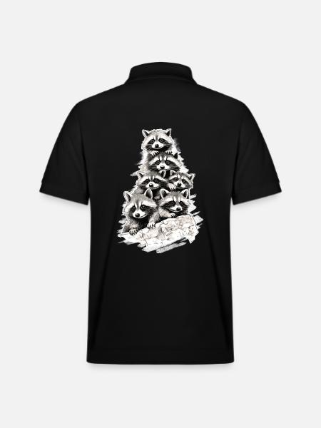 Procioni - Polo ecologica unisex PREPSTER di Stanley/Stella - nero