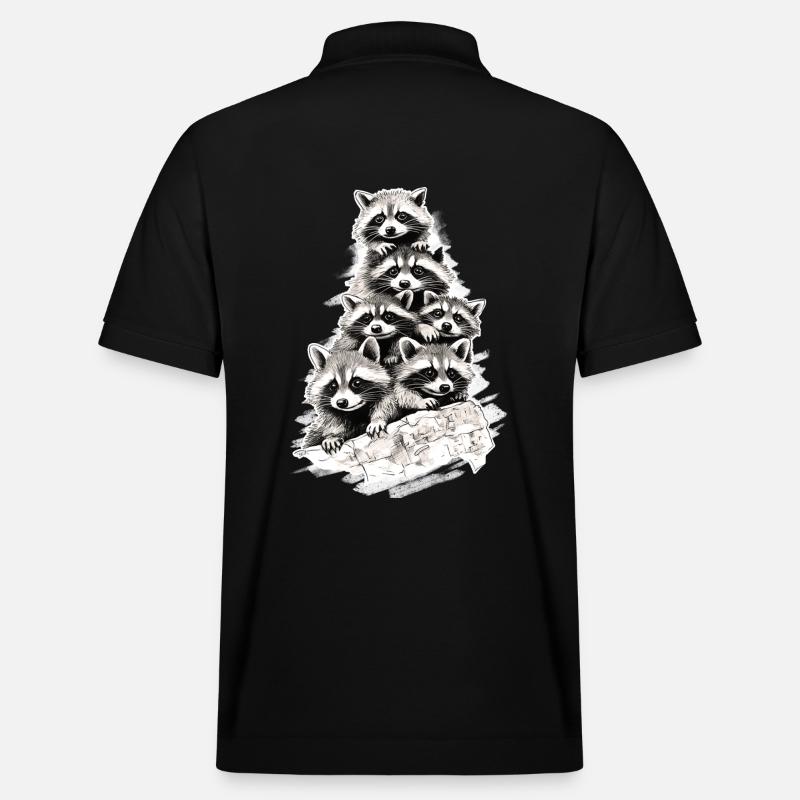 Ratons laveurs - Polo PREPSTER bio Stanley/Stella Unisexe - noir