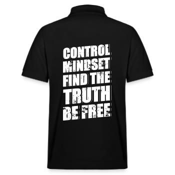 Mindset - Stanley/Stella Unisex Bio-Poloshirt PREPSTER - Schwarz - Hinten - Andy (188cm)