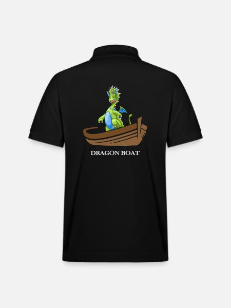 drachenbootrennen chinesisches drachenboot - Stanley/Stella Unisex Bio-Poloshirt PREPSTER - Schwarz