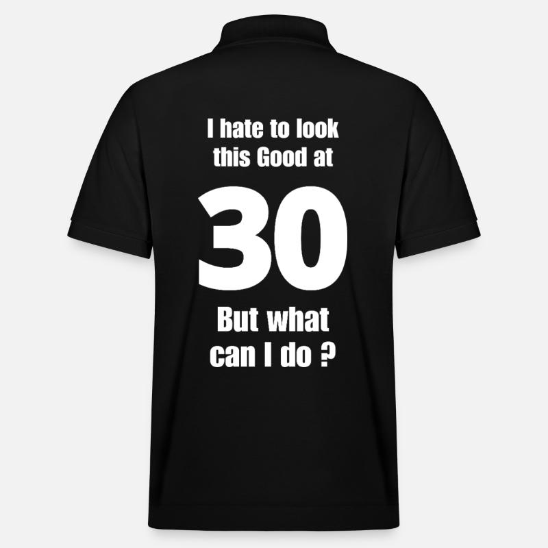 30e anniversaire - Polo PREPSTER bio Stanley/Stella Unisexe - noir