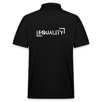 EQUALITY - ein Statement für Gleichberechtigung - Stanley/Stella Unisex Bio-Poloshirt PREPSTER - Schwarz - Hinten - Andy (188cm)