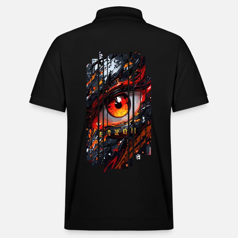 Cyborg Eyes Drachenmädchen - Stanley/Stella Unisex Bio-Poloshirt PREPSTER - Schwarz