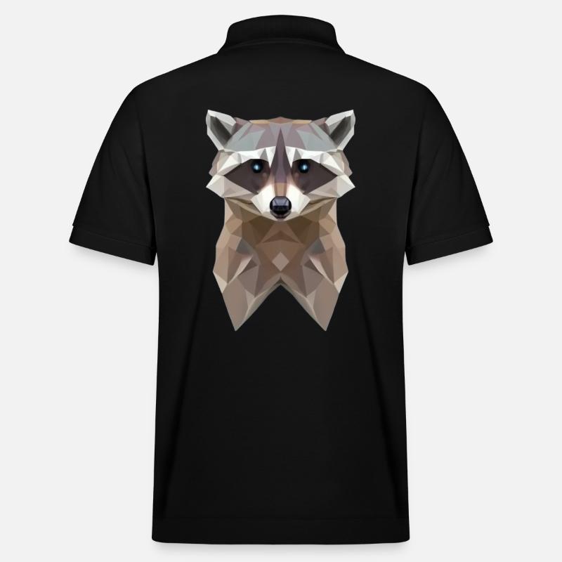 WASCHBÄR ORIGAMI - Stanley/Stella Unisex Bio-Poloshirt PREPSTER - Schwarz