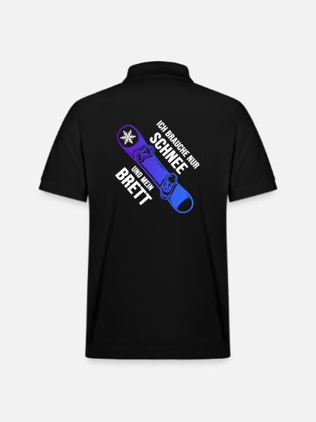 Snowboard Freestyle Snowboarder - Stanley/Stella Unisex Organic Polo Shirt PREPSTER - black