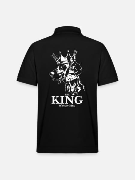 Hanoverian Scenthound King of everything - Stanley/Stella Unisex Organic Polo Shirt PREPSTER - black