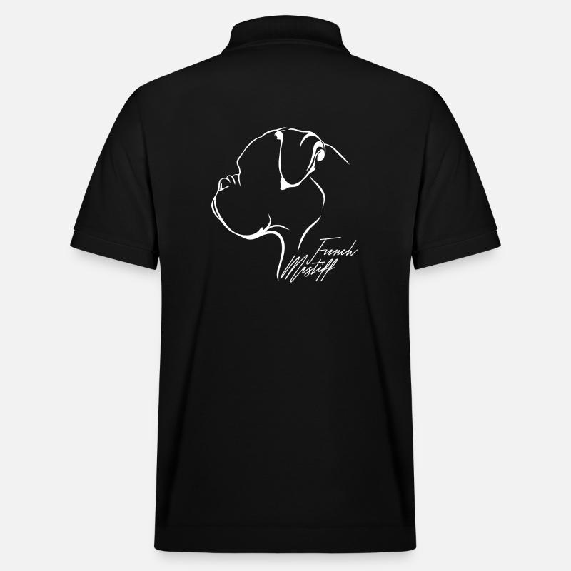 FRANÇAIS MASTIFF Profil Chiens Wilsigns - Polo PREPSTER bio Stanley/Stella Unisexe - noir