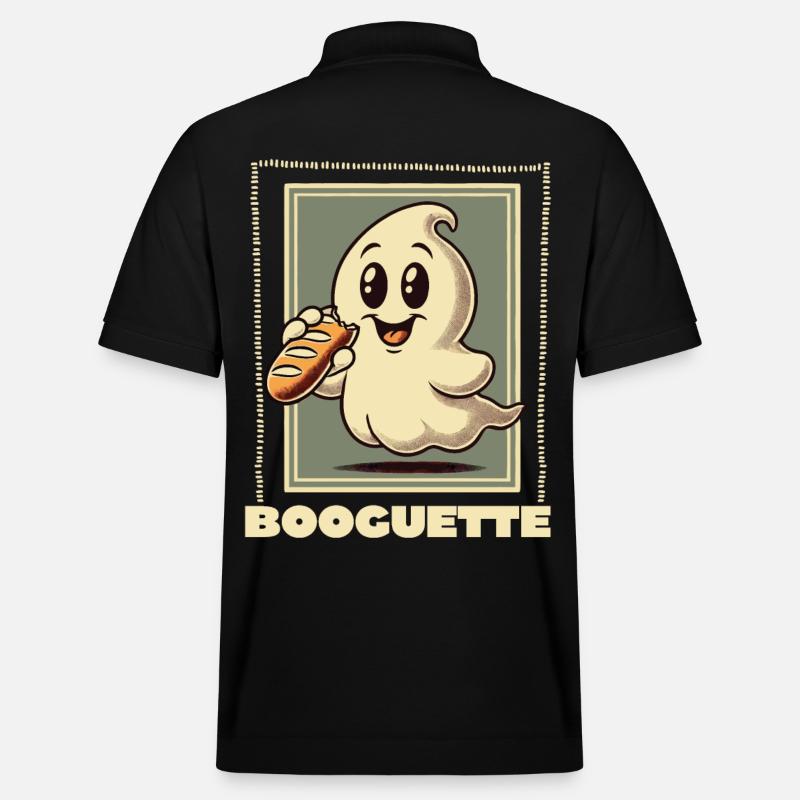 Ghost Baguette Lover Boogette - Polo PREPSTER bio Stanley/Stella Unisexe - noir