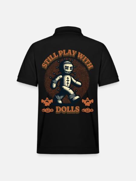 Still Playing With Dolls - Stanley/Stella Unisex Organic Polo Shirt PREPSTER - black