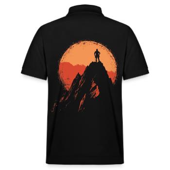 Bloc : Alpinisme dans les Alpes près de Sonnenau - Polo PREPSTER bio Stanley/Stella Unisexe - noir - Dos - Andy (188cm)