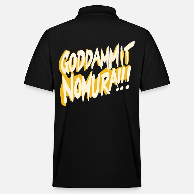 Goddammit Nomura – Design jaune - Polo PREPSTER bio Stanley/Stella Unisexe - noir