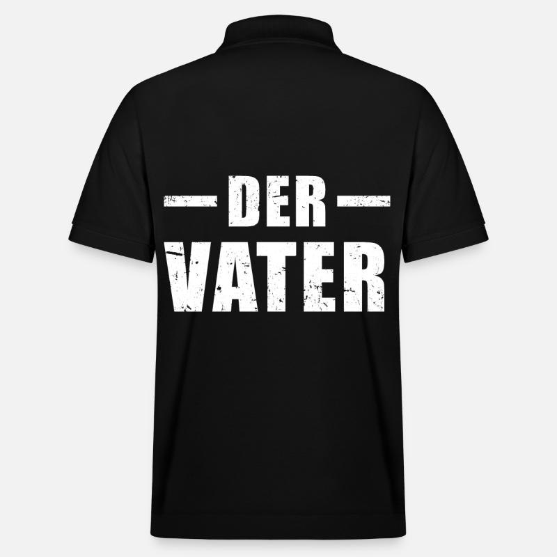 Der Vater - Stanley/Stella Unisex Bio-Poloshirt PREPSTER - Schwarz